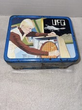 UFO TV Series King Seeley Thermos Metal Lunch Box 1973 Gerry Anderson Vintage picture