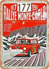 METAL SIGN - 1967 Rallye Monte Carlo Mini Cooper picture