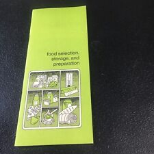 Vintage Kraft Food Selection, Storage, & Preparation Brochure Pamphlet VGC picture