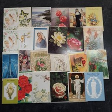 Lot 24 Vintage Greeting & Post Cards Religious Floral Mother's Day Unused picture