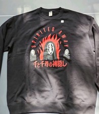 [Uniqlo x Studio Ghibli Spirited Away No-Face Sweatshirt Black Unisex L New picture