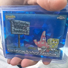 Topps chrome sapphire 2025 SpongeBob Topps Chrome 15 Card Trading Card Lot Chase picture