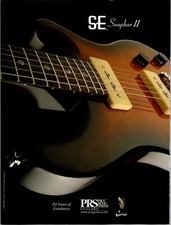 PRS Guitars SE Soapbar II Original Print Ad picture