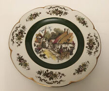 VTG ASCOT SERVICE PLATE BY WOOD & SONS ENGLAND, ALPINE WHITE IRONSTONE, 10.75
