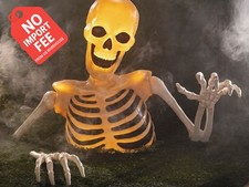 Light Up Groundbreaker Skeleton Halloween Graveyard Prop Cemetery Haunted House picture
