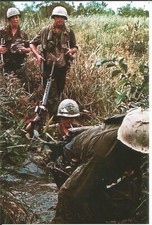 Vietnam  War  Photos --  US Soldiers In Water picture