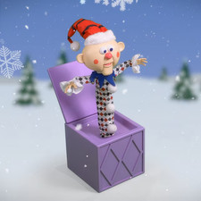 3 FT ANIMATED CHARLIE IN A BOX FROM RUDOLPH THE RED NOSED REINDEER OUTDOOR DECOR picture