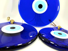 3 Pack Large Evil Eye 18-14-11cm Glass Beads Pendant Charm Turkish Big Amulet picture