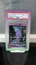 Pokemon Mewtwo GX Secret Shining Legends Card 78/73 PSA8 picture