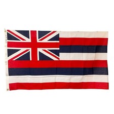 Vintage 1960-70s Flag Of Hawaii Usa American Cotton 3 X 5 picture
