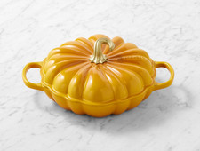 Le Creuset Pumpkin Braiser 2.25 Qt Enameled Cast Iron Cookware picture