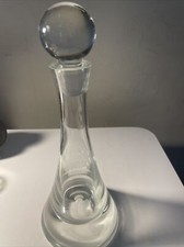 Studio Nova Crystal Glass Decanter Minaret Hand Blown Poland Star Trek picture