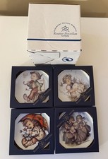 Reutter Porzellan Goebel M.I. Hummel Miniature Plates Set of 4 BRAND NEW picture