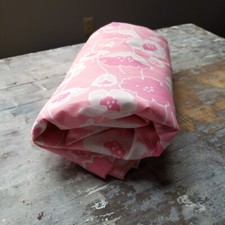 Vintage Wamsutta Pink Poppies Cotton/Cotton Blend Fabric 8y X 45