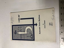 MACHINIST TOOLS LATHE MILL ICS Automatic Screw Machines Booklet BlkFlCb D picture
