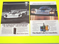 2 1985 Lowenbrau Beer Porsche Ads Al Holbert Champion picture