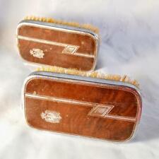 Pair of  Vintage Art Deco Pro-phy-lac-tic Brand Wood Hair Brushes picture