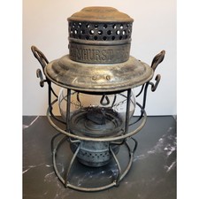 Antique Adlake Kero Railroad Lantern Hiram L. Piper Co. LDT. - Elmhurst 115 TAG picture