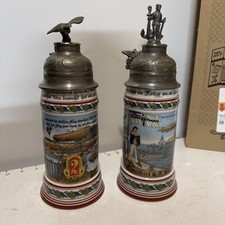 WWI Regimental Stein Kaiser W Germany flight & Artillery Grouping picture