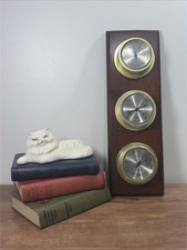 Vintage Taylor Barometer Thermometer Humidity Meter Gauge Wood Wall Hanging picture
