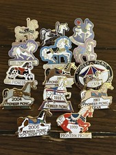 Linn County Pioneer Picnic Brownsville, Oregon vintage pin set of 14 picture