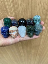 50pc Natural Mixed Quartz hand Carved skull crystal Reiki healing Gift Decor picture