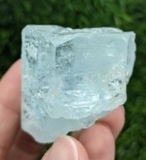 94-gm Bi-color Beryl var. Aqua Morganite Gemmy Crystal from kunar, Afghanistan. picture