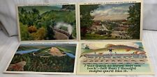 Four(4) Vintage Linen Railroad Unused Railroad Postcards L & N N & W picture