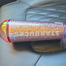 Starbucks Pink Iridescent Glitter Tumbler Cup Coffee & Tea Theme picture