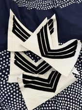 Lot Of 4 Black Sergeant Chevrons 3 Individual Stripes Confederate Reenactor CSA picture