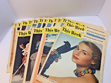 This Week Magazine Minneapolis Sunday Tribune 17 Issues July 1950 - January 1951 picture