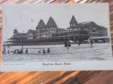 Vintage Postcard Brighton Beach Hotel Posted 1905 picture