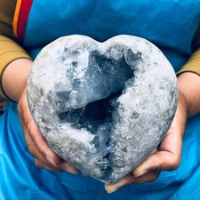 4.55LB Top natural blue crystal cave quartz crystal cave mineral specimen 4494 picture