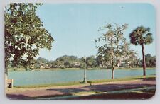 Postcard Looking north across Lake Lucerne in Oriando Florida picture