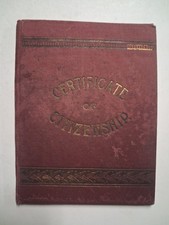 1921 American Citizenship Certificate Carl Oscar Carlen picture