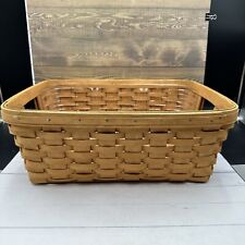 2001 Longaberger Medium Storage Solutions Warm Brown Basket and Protector picture