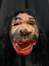 Vintage Topstone CAVEMAN latex (or vinyl) mask, with hair picture