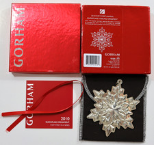 Gorham Sterling Annual Snowflake Ornament 2010, 41st Edition USED picture