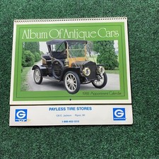 1988 Calendar Antique Car Payless Tire Appointment Automotive Shop Man Cave picture