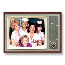 Alice TV Show Retro TV 3.5 inches x 2.5 inches Steel Fridge Magnet picture