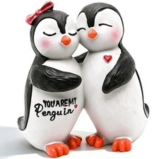 Penguin Couple Figurines - Romantic Decor for Him Her picture