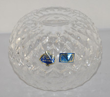 Beyer Bleikristall VTG 24% Lead Crystal Covered Round Candy Dish Bowl Germany picture