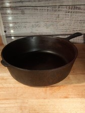 Vintage Wagner Ware Sidney O Cast Iron Chicken Fryer Deep Skillet 1088C No 8... picture