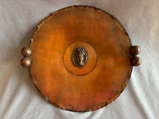 Vintage Drumgold Hand Hammered Patina Copper Decorative Horse Figurine Charger picture