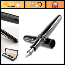 Elegant Black Fountain Pen – Medium Nib, Timeless Design, Premium Craftsmanship picture
