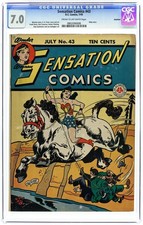 Sensation Comics #43 CGC 7.0 Rockford 1945 0802090006 picture
