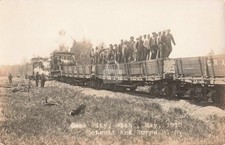 Railroad Cass City Detroit & Huron R.P. MI 1913 RPPC Photo Postcard COPY picture