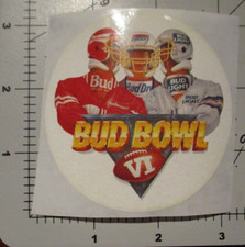 BUDWEISER Vintage 1994 Bud Bowl VI Bud Light STICKER decal craft beer brewing Z picture