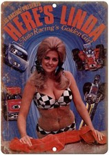 Linda Vaughn Miss Hurst Vintage Ad Reproduction Metal Sign A45 picture