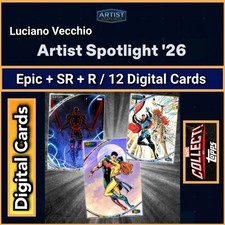 Topps Marvel Collect Artist Spotlight 26 Luciano Vecchio Epic+SR+R 12 Card Set picture